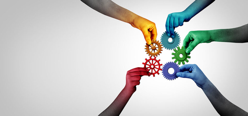 people holding gears